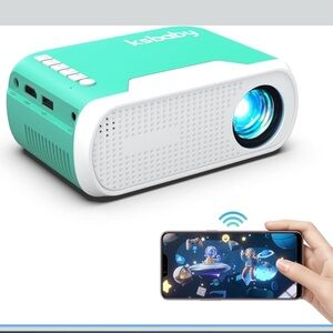 KSBABY Mini Projector WiFi Home Theater Portable projector mint green
